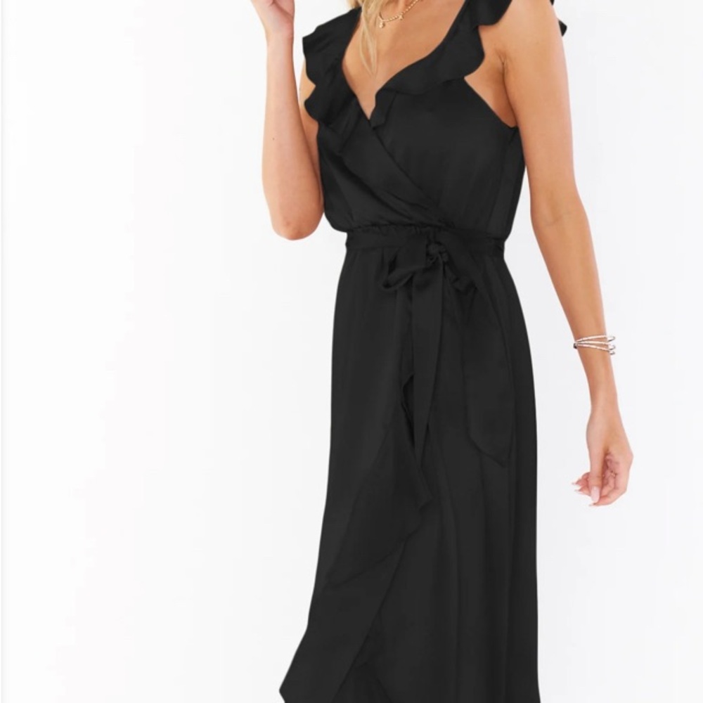 Samantha Ruffle Wrap Dress